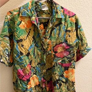 Vintage Clio Vibrant Multicolor Men's 80’s Shirt